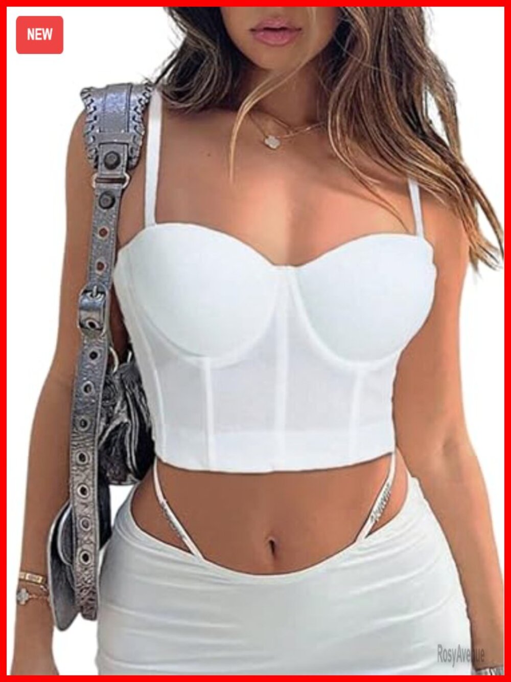 Womens Sweetheart Neck Corset Crop Top Sleeveless Cami Bustier